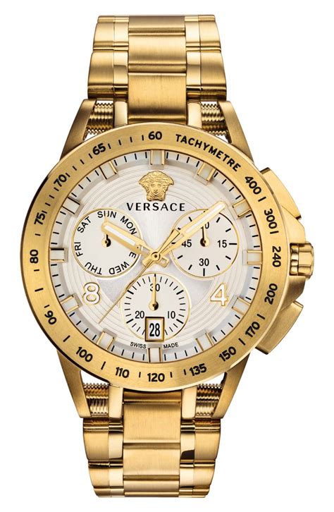 gold versace watch womens|versace chrono watch.